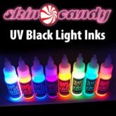 Skin Candy, 8 Cores UV Black Light Tattoo,A melhor tinta UV