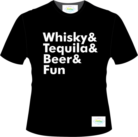 Camisa whisky& tequila& beer& Fun