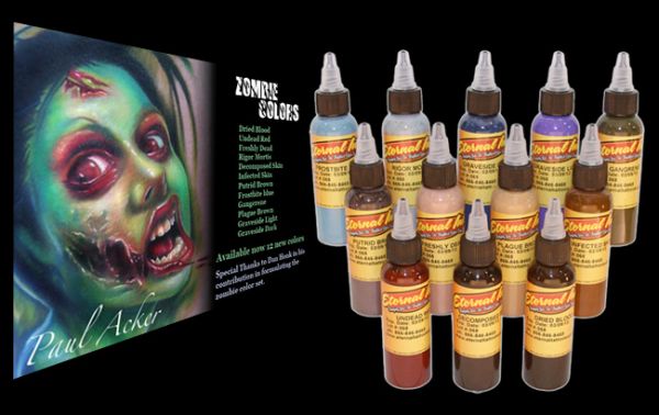 Kit Eternal Ink Zombie c/ 12 tubos,30ml cada